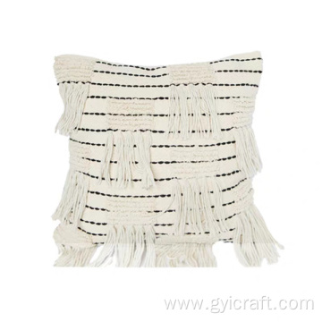 decorative pillows with tassel fringe